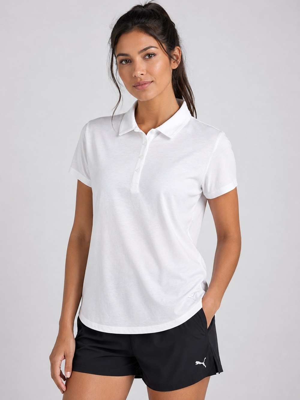 Puma Cloudspun
Free Golf women's Polo Size XL White
Short Sleeve UPF 40